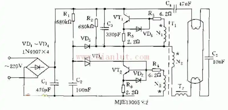 电子整流器电路图