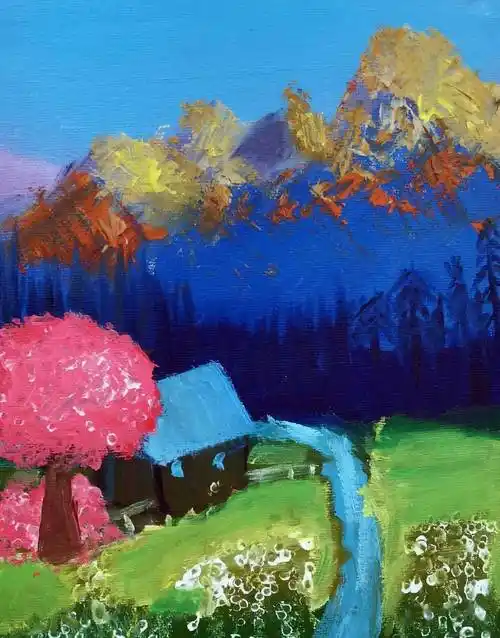 渭南初级中学第七届校园文化艺术节"传承的力量"——美术色彩作品展