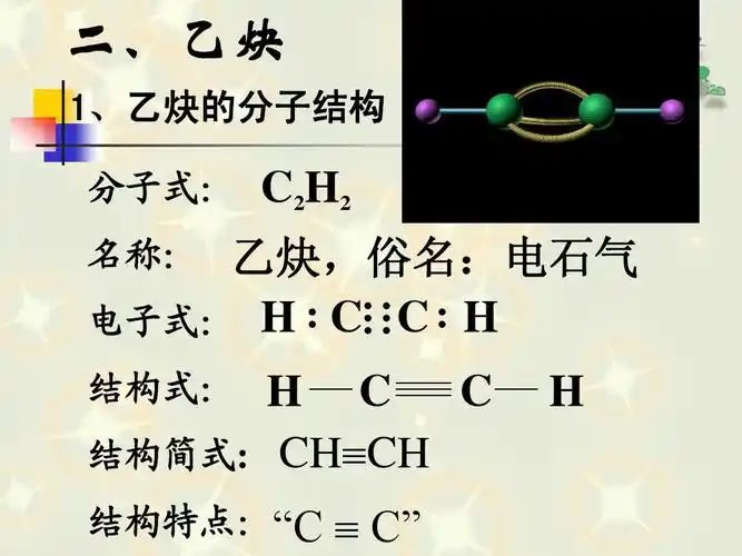 分子式: 名称: 名称: c2h2 乙炔,俗名:电石气 乙炔,俗名: 电子式: h