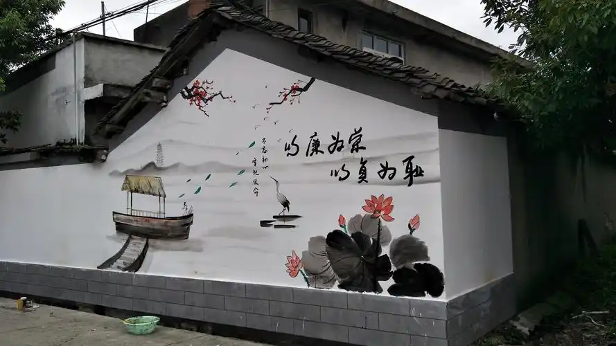 新农村墙绘,乡村文化墙,社区墙绘,农村墙绘,文化墙