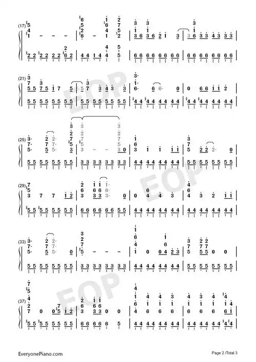 戴拿奥特曼-ウルトラマンダイナ双手简谱预览2