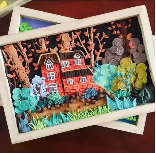 粘土画作品大全图片 粘土画作品大全图片简单可爱