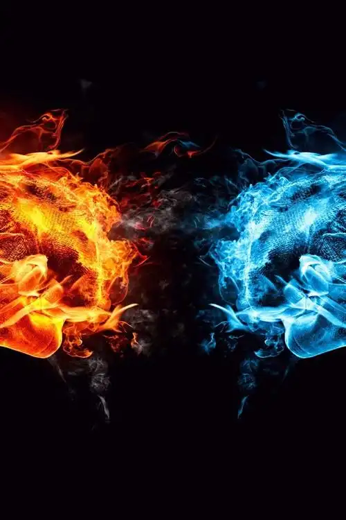 冰与火的对决 iphone 壁纸