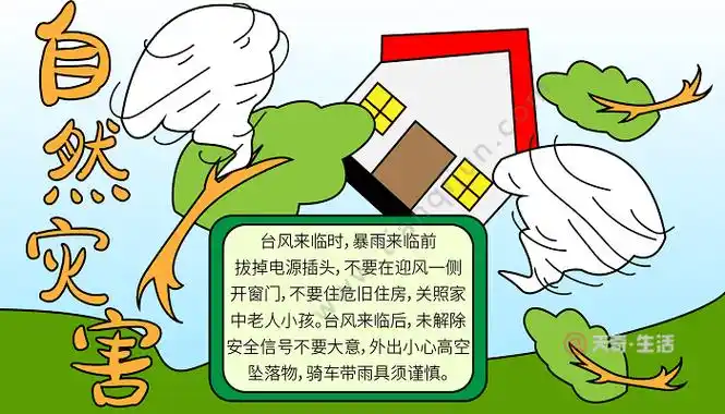 防自然灾害知识手抄报