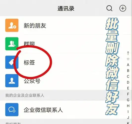 微信批量删好友小妙招