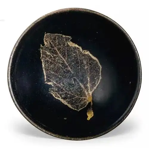 吉州窑拍卖市场精品木叶盏