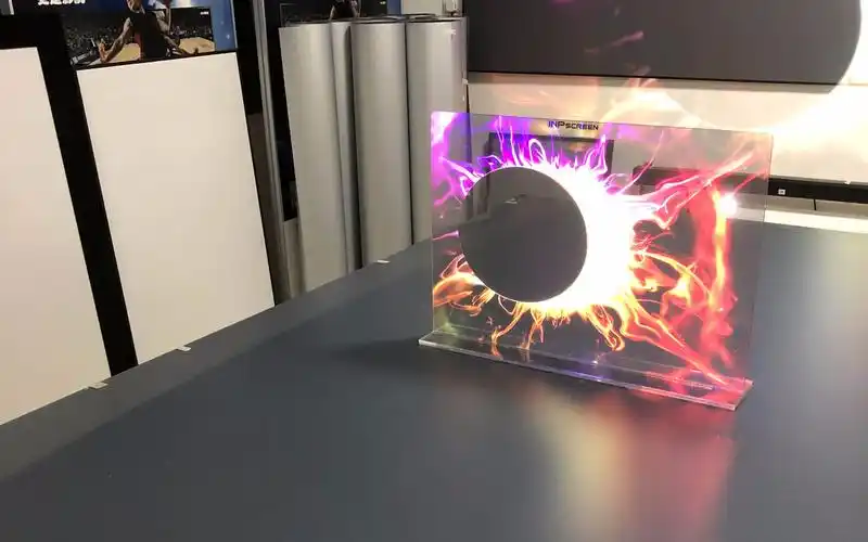 inp正投全息透明亮子膜/投影膜/橱窗广告投影膜/展览展示_哔哩哔哩