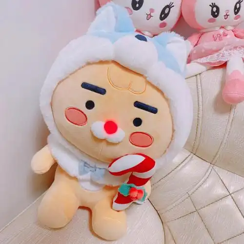 kakao friends 圣诞系列ryan毛绒玩偶