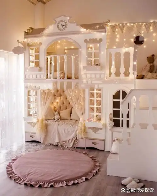 绝美儿童房 女孩的公主床