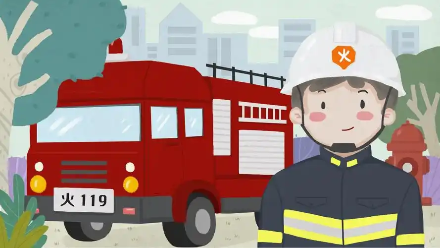 万达幼儿园-走进消防队,致敬最可爱的人!