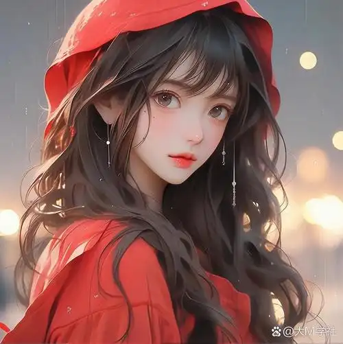 好喜欢这个脸,al女生头像,唯美意境2024