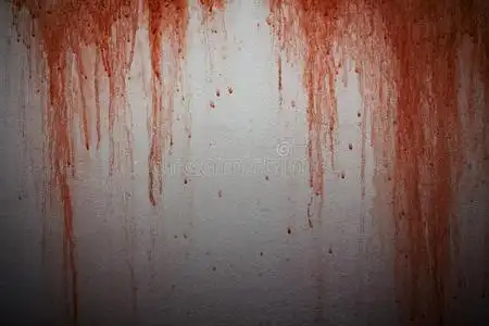 血迹向c向crete墙背景照片
