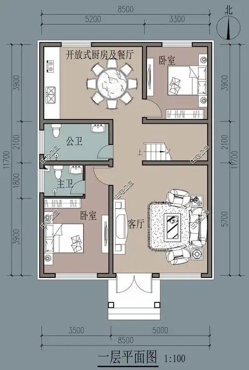 农村宅基地宽9米深12米,共3层,该怎么设计比较好?