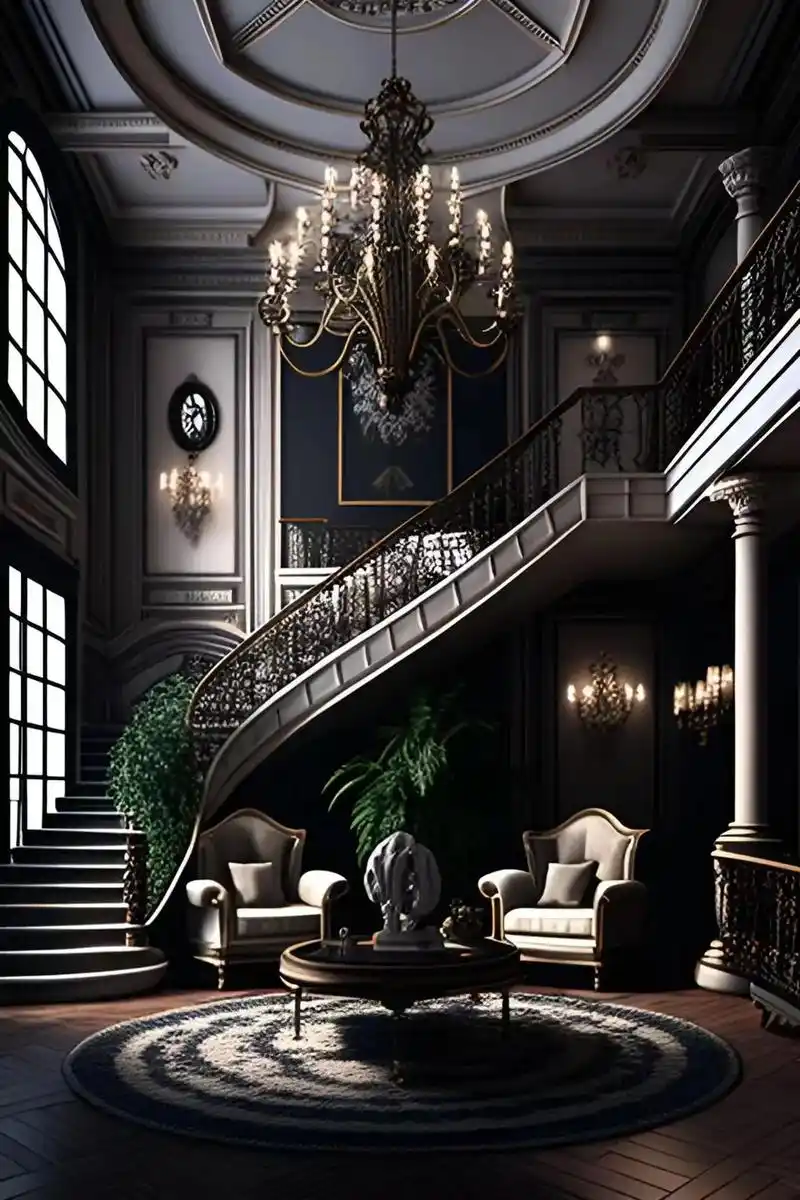 豪华霸气的欧式别墅装修,巨大的弧形旋转楼梯,特别阔气,超好看 - 抖音