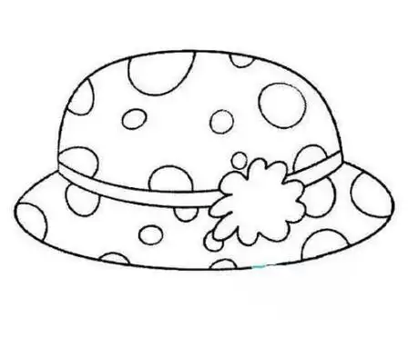 女士漂亮礼帽怎么画_简笔画 - 搜图案网