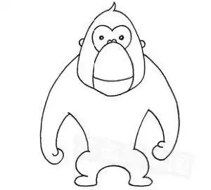 猩猩简笔画猩猩简笔画图片大全