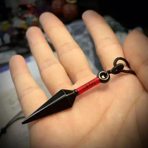 火影忍者玛瑙苦无带黑色长绳