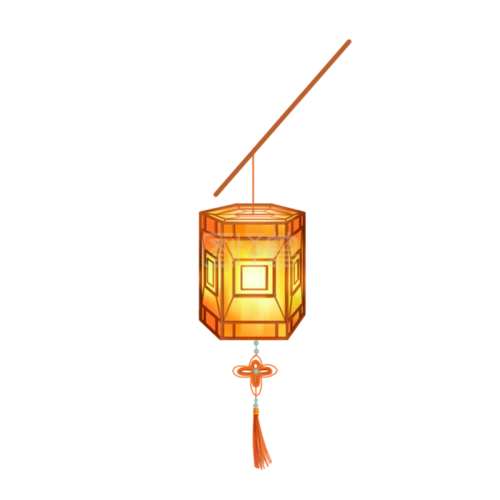 卡通中秋节灯笼图怪兽原创元素