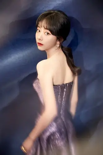 谭松韵星空紫长裙出席盛典 获最受关注女演员