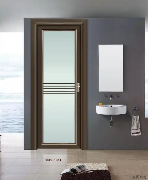 厂家直供 钛镁铝合金卫生间平开门玻璃门厨房洗手间阳台工程门