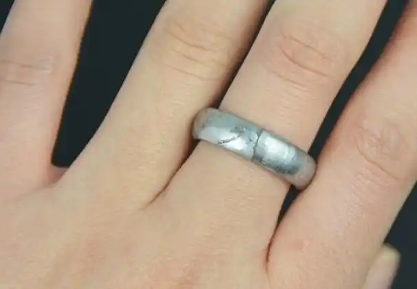 顶盈俄罗斯随城铁陨石戒指瑞典m铁指环天然镍天铁能量陨石随城陨铁港