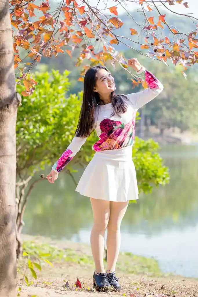 人像摄影(笑容伊人的清秀美丽姑娘)