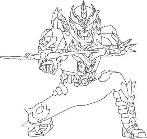 八铠甲上画的简笔画铠甲勇士捕将涂色3凯甲勇士简笔画铠甲勇士秦笔画