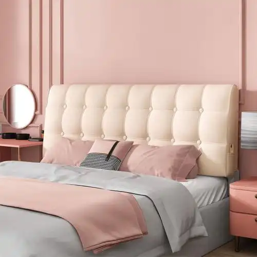 床靠垫自粘大靠背双人软包套罩护腰床头靠软靠背网红布艺北欧风格