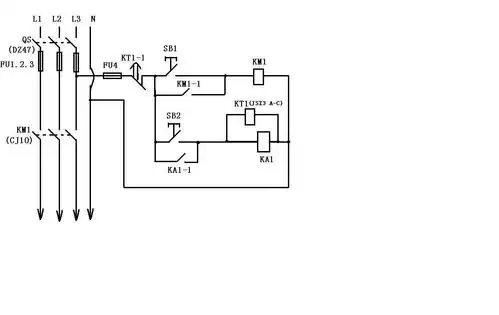 延时继电器画法