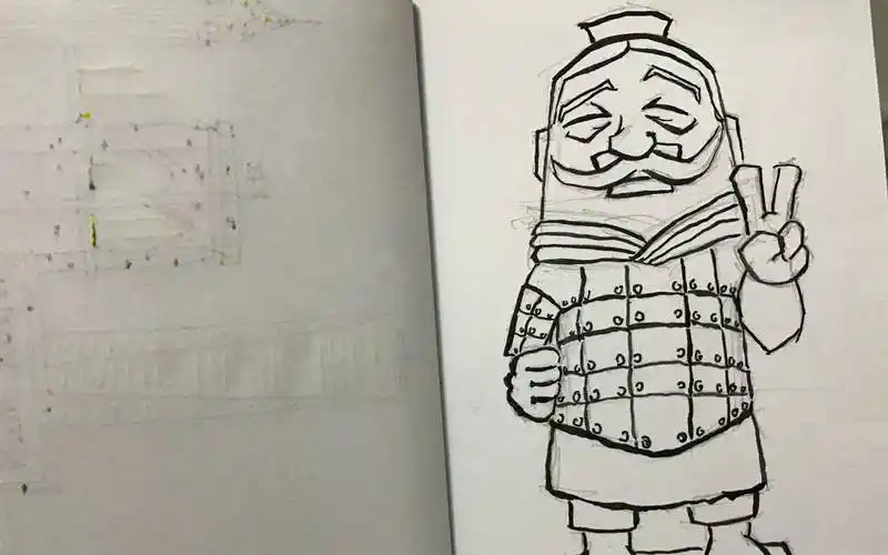 兵马俑简笔画 兵马俑简笔画六年级