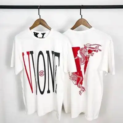 美版vloneclot联名中国龙限定限定短袖潮牌陈冠希宽松恤男t恤