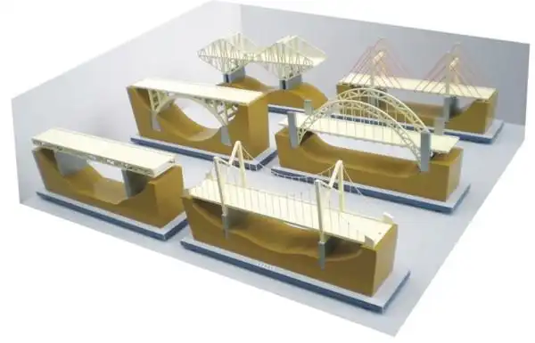 sb-09桥梁模型  采用优质环保型塑料精致加工而成,紧配教材,直观