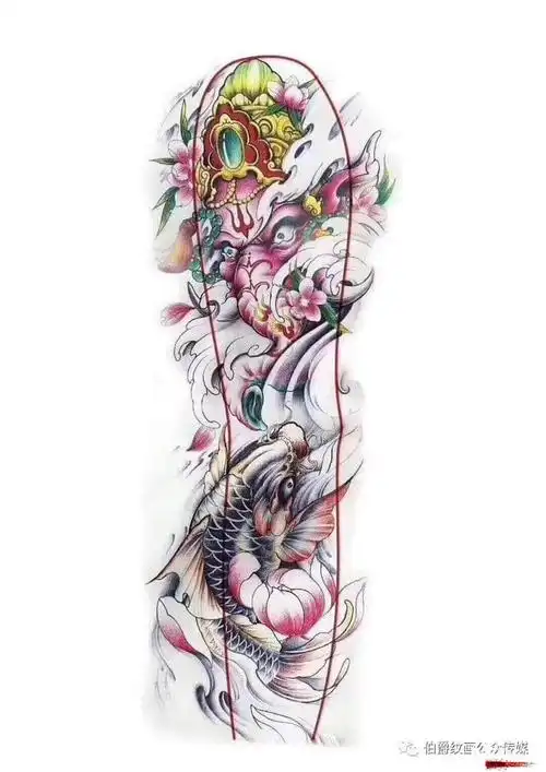 九素刺青纹身手稿第16期花臂手稿素材