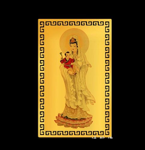 2022年偏财卡随身金卡观音菩萨金卡招财福来挂件麻将平安卡符摆件