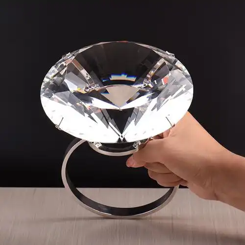 水晶超大钻戒钻石戒指150mm婚庆布景年会表演戒指