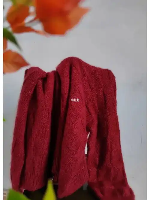 软乎乎的手编棋盘格毛衣～附编织过程