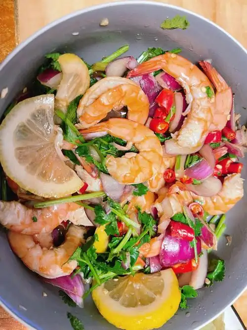 香辣柠檬虾减脂又好吃