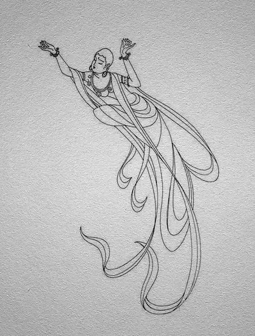 09:28:10线描88幅飞仙图1喜欢飞天bz41同采自www