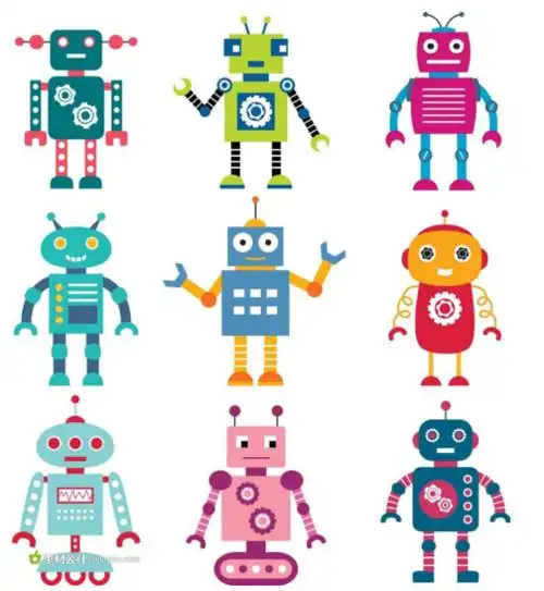 机器人图片简笔画
