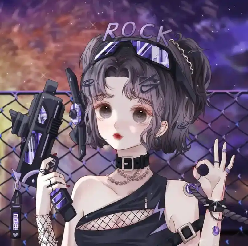 抖音夏日光合季,女生动漫头像 - 抖音