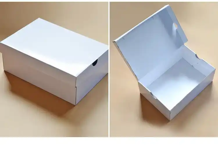 鞋盒牛皮纸翻盖logo纸盒童鞋运动鞋盒折叠童鞋批发收纳包装盒现货