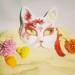 半脸面具古风图片