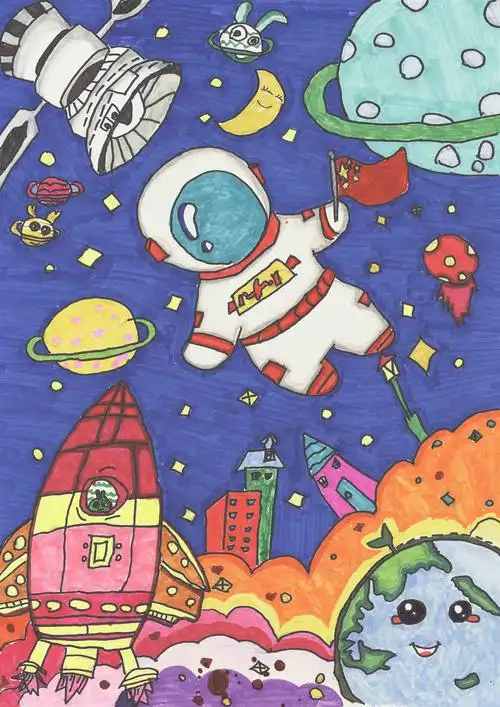 《我的中国航天梦》 孟家卉 8岁--中国数字科技馆