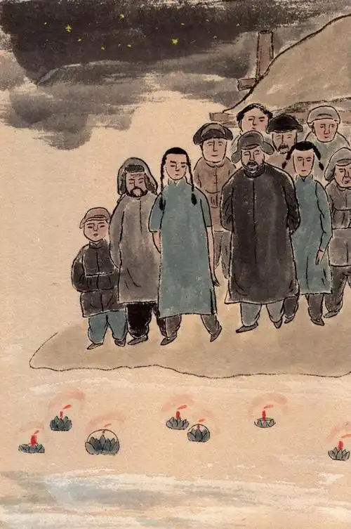 《呼兰河传》插图"我家的院子是荒凉的!