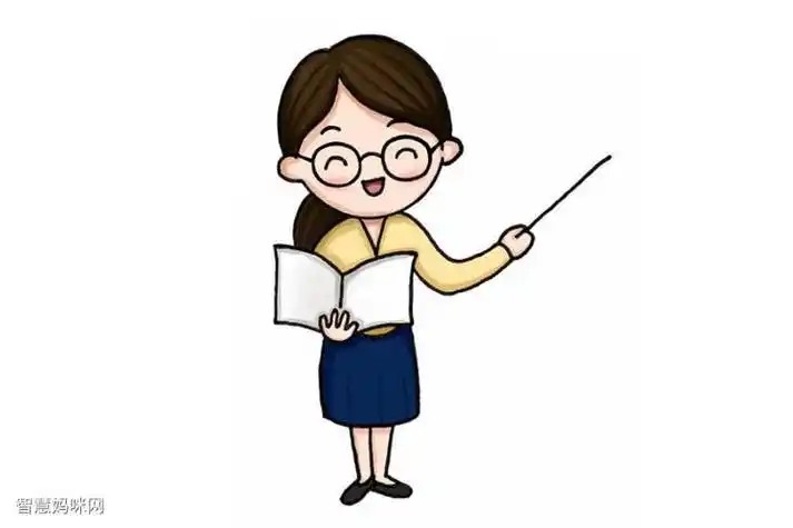 可爱的老师简笔画画法步骤