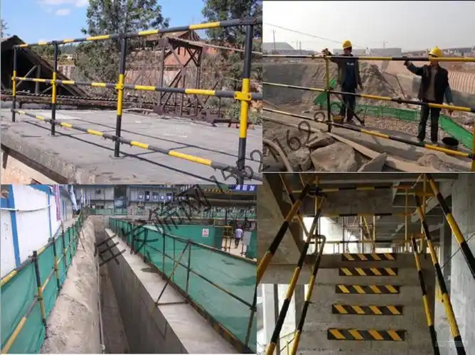 工地标准化工程基坑临边防护 楼梯临边防护配件:弯头 栏杆立柱