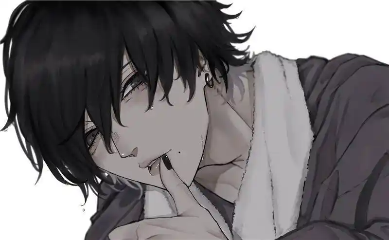 二次元男生女生头像分享!狼尾发特辑p站美图欣赏_发型_中性_酷酷