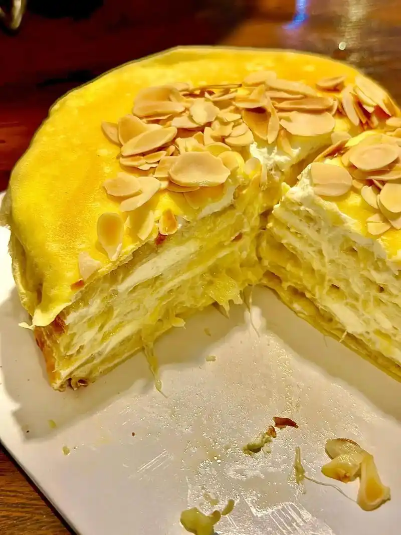 榴莲蛋糕,口感非常好,爱吃榴莲的你千 - 抖音