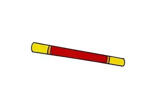 帅气的金箍棒简笔画金箍棒怎么画简笔画怎么画如意金箍棒手绘简笔画