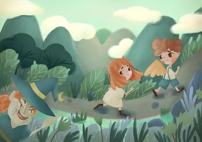 儿童绘本初创作《格林童话鸟孩儿》